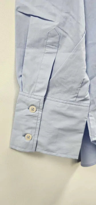N°· Eleven - Blue Cotton Shirt - Blue Size: Uk 14
