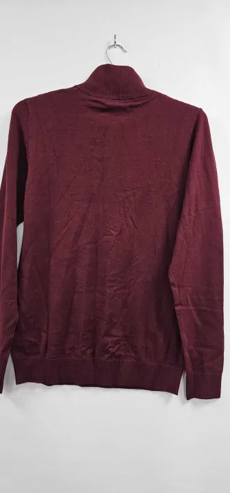 Frederick 1/4 Zip Fine Knit Jumper Port Size: S