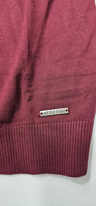 Frederick 1/4 Zip Fine Knit Jumper Port Size: S