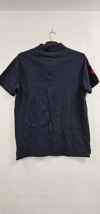 U.s. Polo Assn. - Navy Player Patchwork Pique Polo Shirt - Navy Size: L