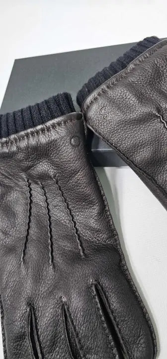 Oliver Sweeney - Dark Brown Faversham Gloves - Brown Size: M/l