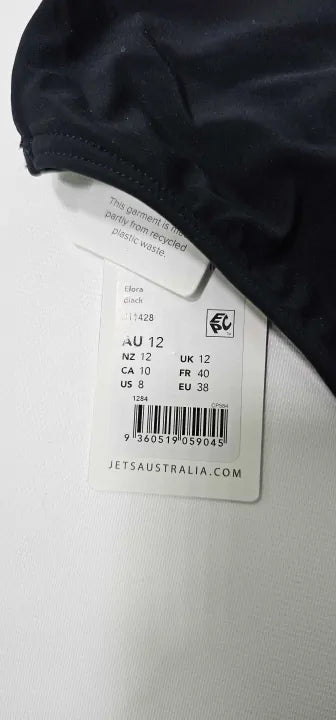 Jets - Elora One Shoulder One Piece - Black Size: Uk 12
