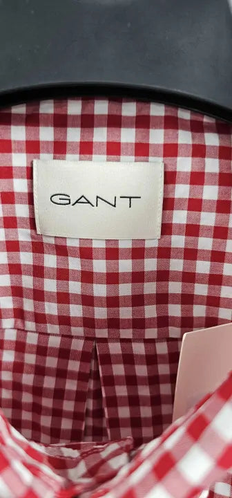 Gant Gingham - Shirt - Ruby Red Size: 2Xl