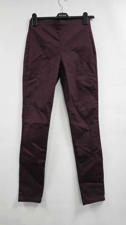 Phase Eight - Burgundy Amina Cotton Blend Jegging - Red Size: Uk 10