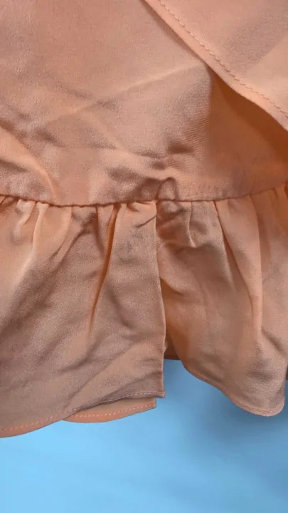 Heidi Klein - Tortola Silk Mini Frill Dress Size: L