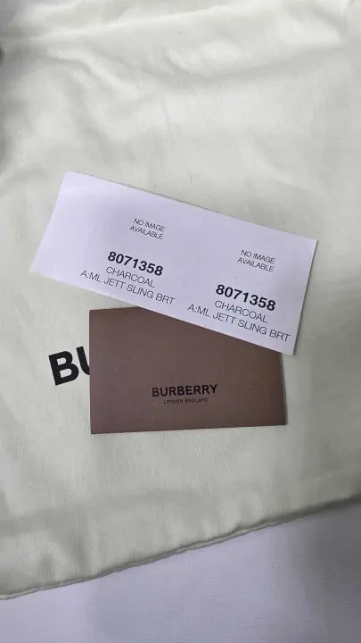Burberry - Black Leather Small Check Burberry Backpack Size: *