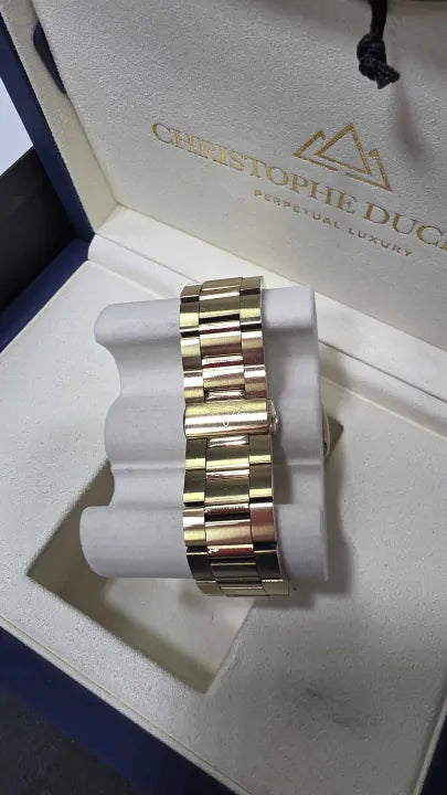 Christophe-duchamp - Men's Gold/black L'envie Moonphase Watch 46Mm - Gold Size: 46Mm