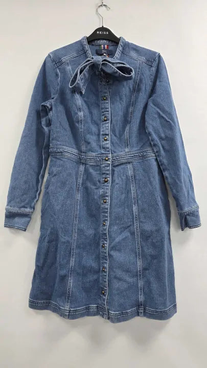 Boden Shirt Dress - Rinsed Denim Size: Uk 12