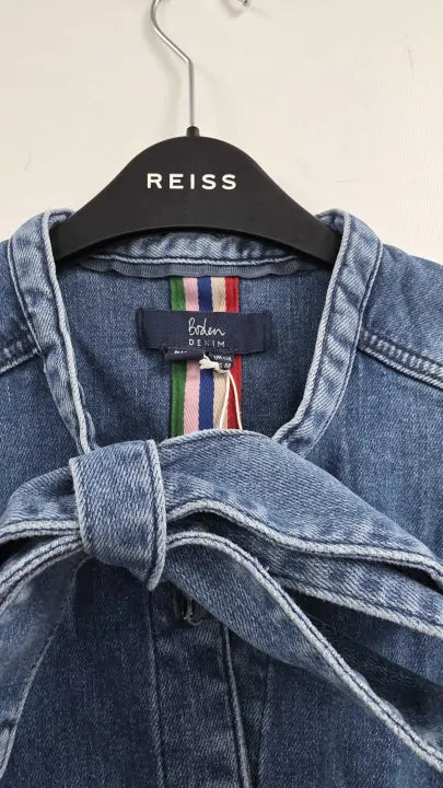 Boden Shirt Dress - Rinsed Denim Size: Uk 12