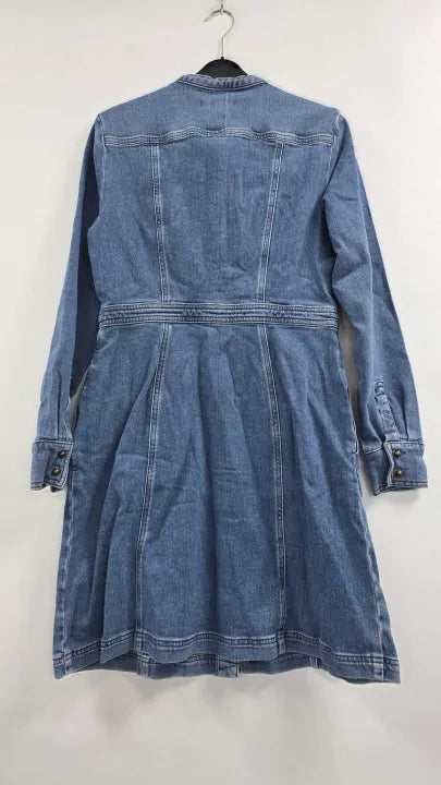 Boden Shirt Dress - Rinsed Denim Size: Uk 12
