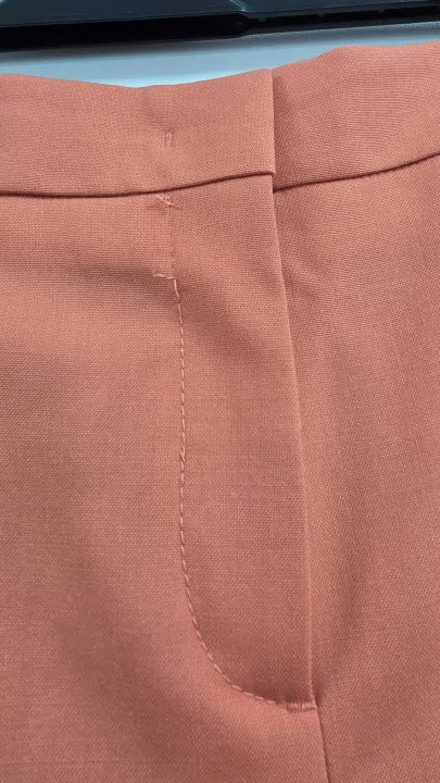 Paul Smith - Coral Tailored Wool Tapered Trousers Size: Uk 12