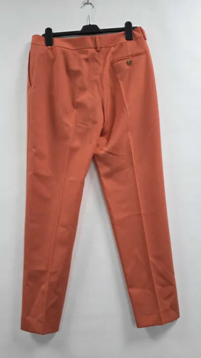 Paul Smith - Coral Tailored Wool Tapered Trousers Size: Uk 12