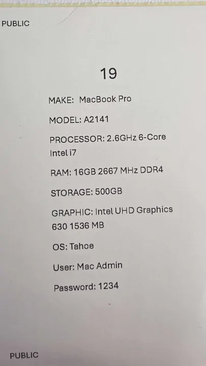 Macbook Pro A2141