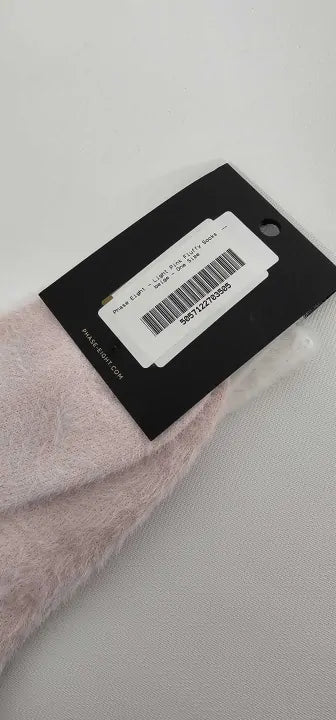 Phase Eight - Light Pink Fluffy Socks - Beige Size: One Size