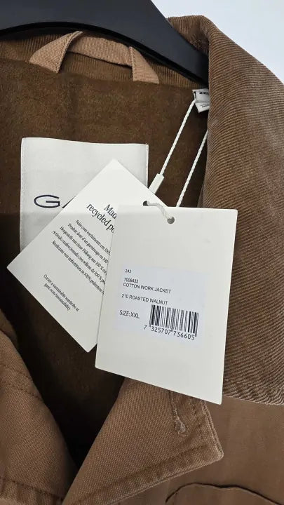 Gant - Camel Cotton Worker Jacket - Brown Size: 2Xl