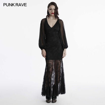 Punk Rave Calliope Goth Night Bat Dress