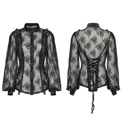 Punk Rave Padme Lace Transparent Shirt