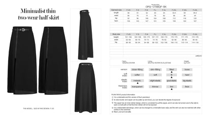 Punk Rave Brianna Skirt Black