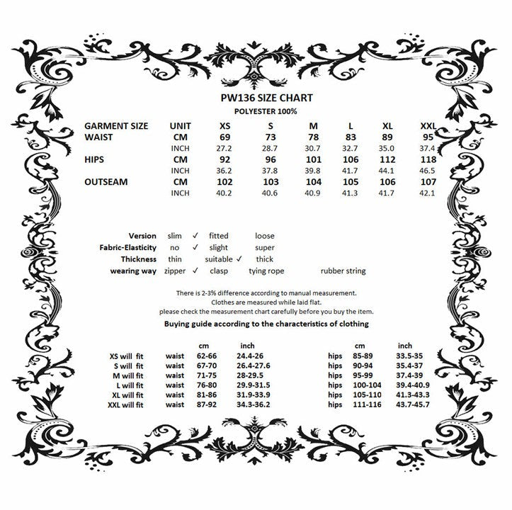 Dark in Love Lace-Up Layered Goth Convertible Flare Trousers or Shorts