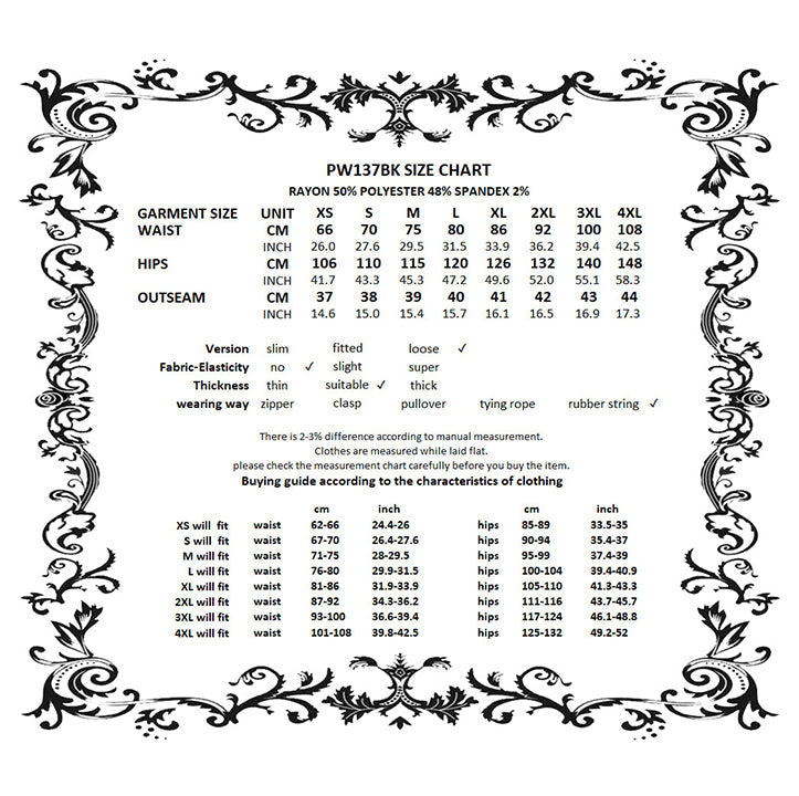 Dark in Love Cordelia Gothic High-Low Layered Skort