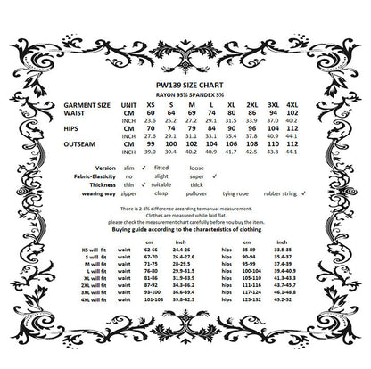 Dark in Love Goth Flare Leggings with Lace Frills