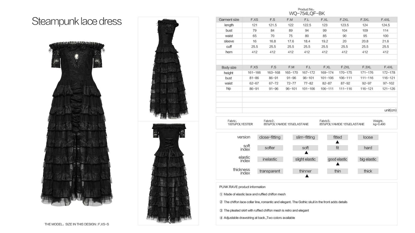 Punk Rave  Penelope Steampunk Lace Dress