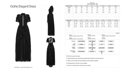 Punk Rave Nova Gothic Elegant Dress