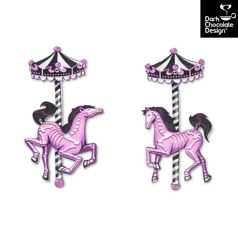 Chocolaticas® Spectral Ride – Gothic Carousel Mary Jane Flats