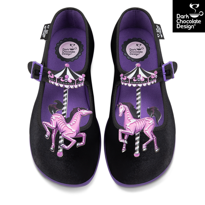 Chocolaticas® Spectral Ride – Gothic Carousel Mary Jane Flats