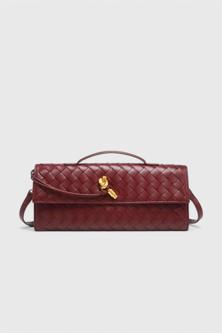 Melanie Clutch with Gold Knot Detail