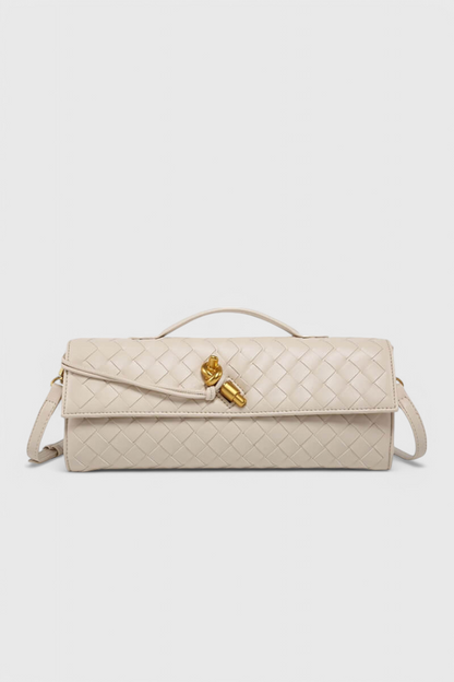 Melanie Clutch with Gold Knot Detail