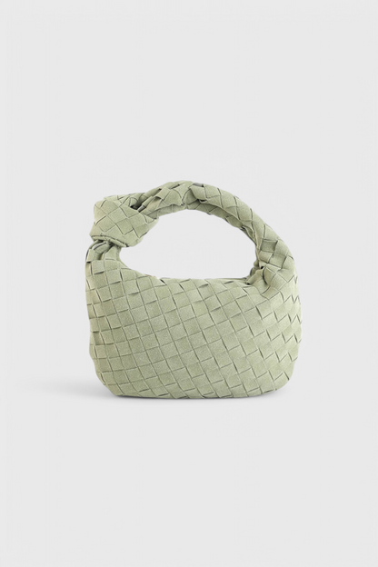 Remi Mini Woven Bag with Knot Detail