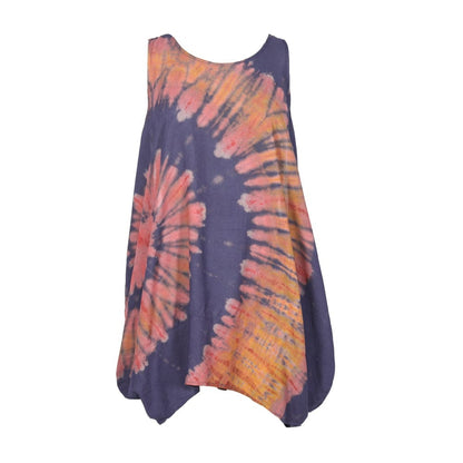 Tie Dye Balloon Tunic Dress