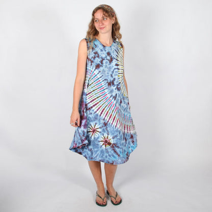 Tie Dye Circle Midi Dress