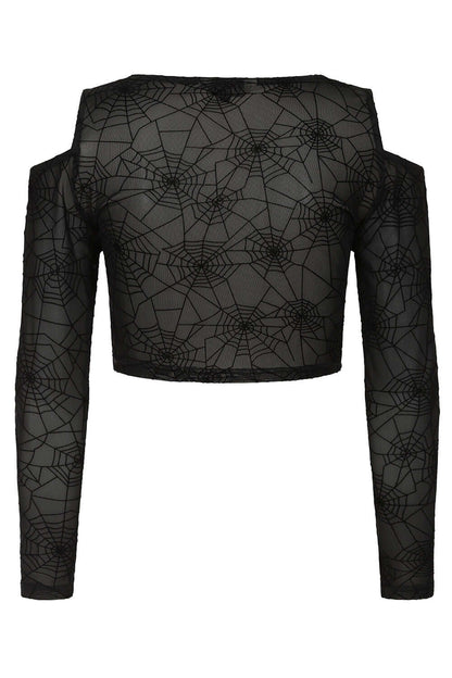 Banned Apparel Seraphina Mesh Top Black