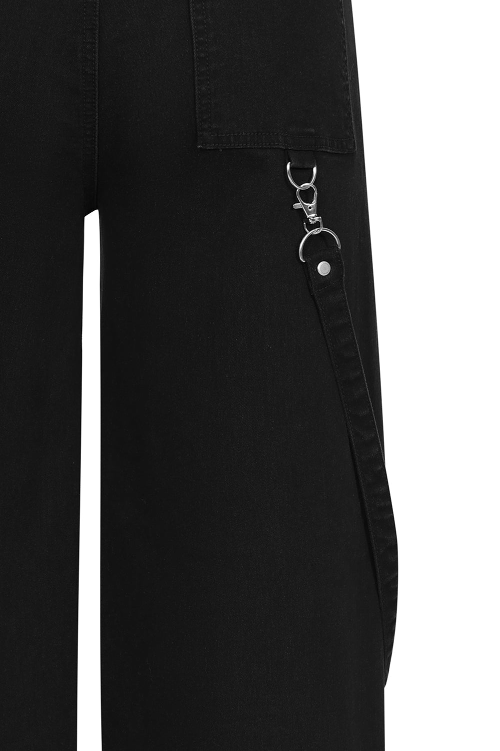 Banned Apparel Cinder Industrial Mesh Panel Wide Leg Trousers