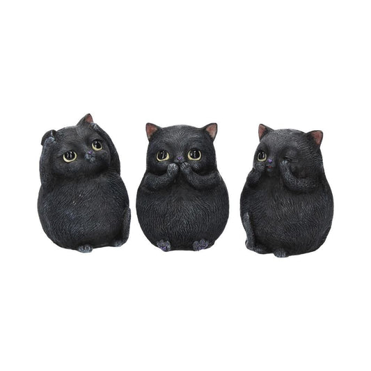 Nemesis Now Three Wise Fat Cats 8.5cm