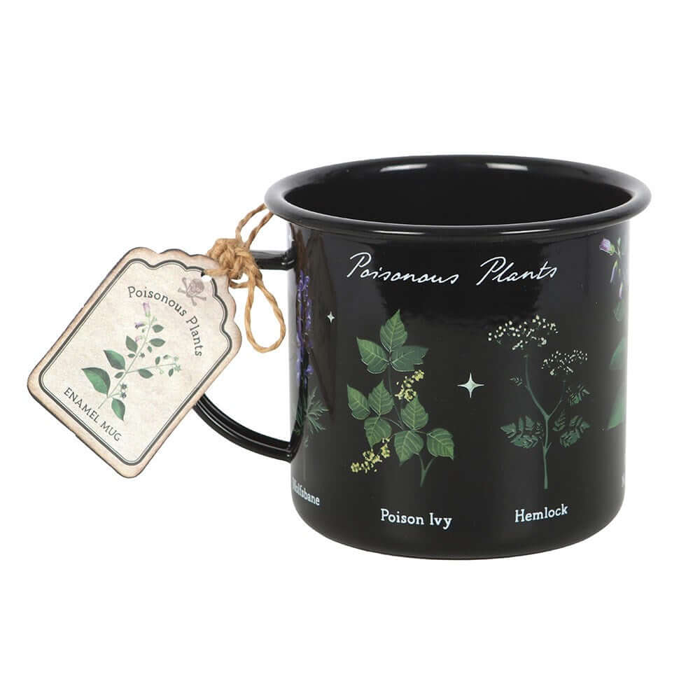 Gothic Gifts Poisonous Plants Enamel Mug