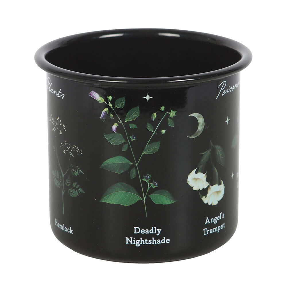Gothic Gifts Poisonous Plants Enamel Mug