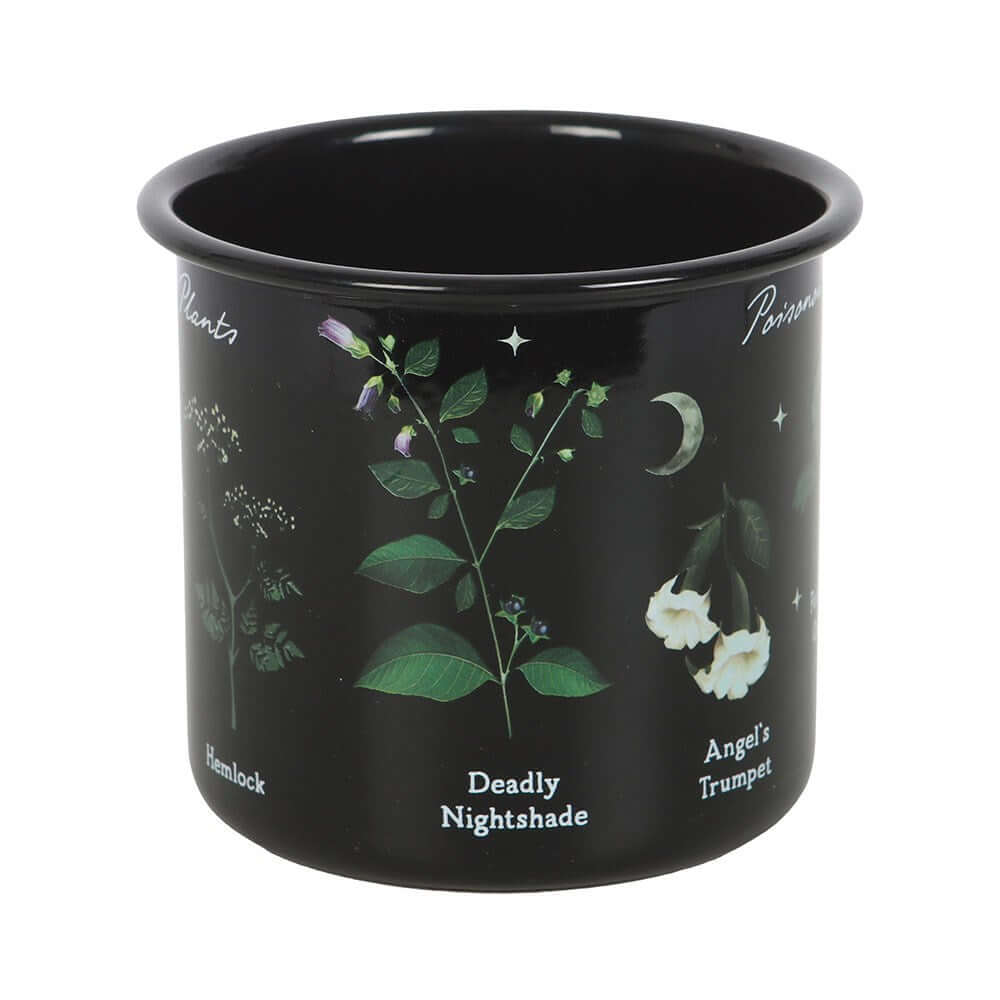 Gothic Gifts Poisonous Plants Enamel Mug