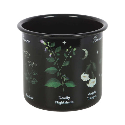 Gothic Gifts Poisonous Plants Enamel Mug