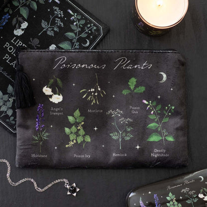 Gothic Gifts Poisonous  Plants Makeup Bag