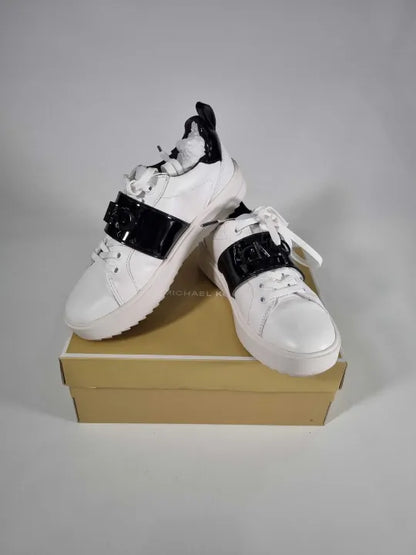 Michael Kors Black/White Emmett Lace Up Trainers Size: Us 6M