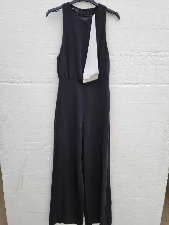 Mango Chelsie Colour Block Wide Leg Jumpsuit Size: Xsmall