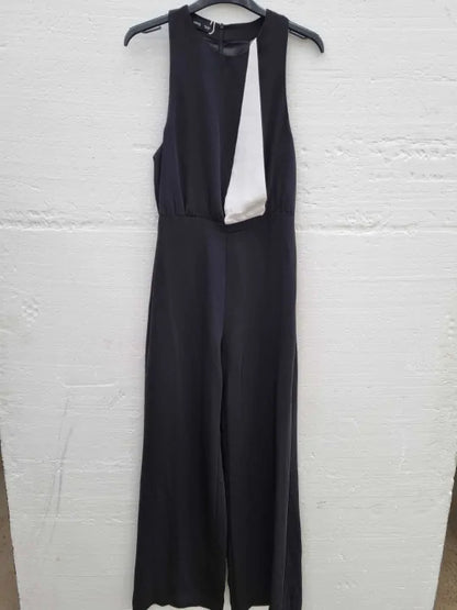 Mango Chelsie Colour Block Wide Leg Jumpsuit Size: Xsmall