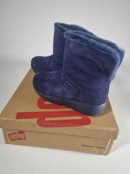 Shearling-Lined Suede Ankle Boots