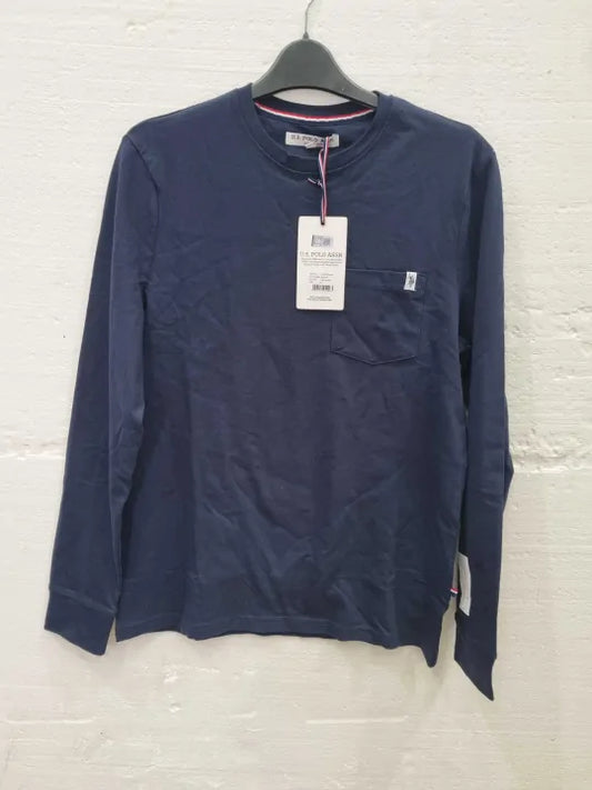 U.S. Polo Assn. Mens Pocket T-Shirt In Navy Blue Size: Small