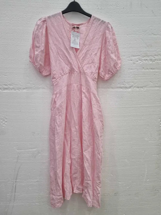 Rodier Pink Linen Dress Size: S/M