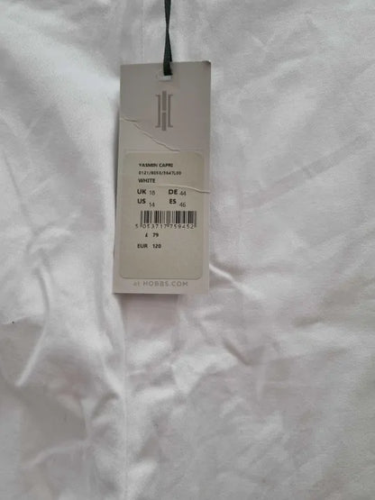 Hobbs London Kaya Capri Trousers Size: UK 18