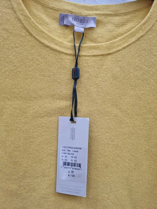 Hobbs London June Cotton Jumper Size: Xsmall